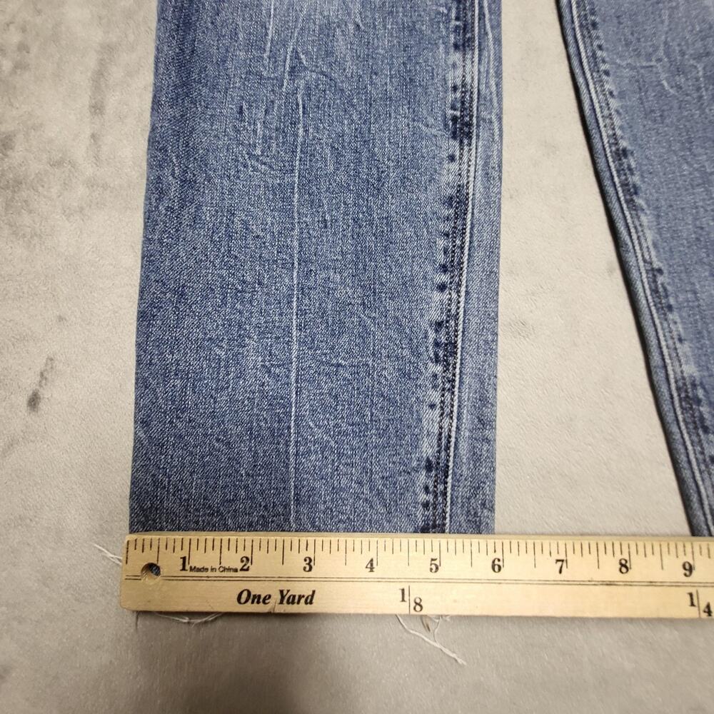 Old Navy Jeans Womens 10 Blue Boyfriend Mid Rise Distressed 5-Pocket Stretch - Picture 5 of 10